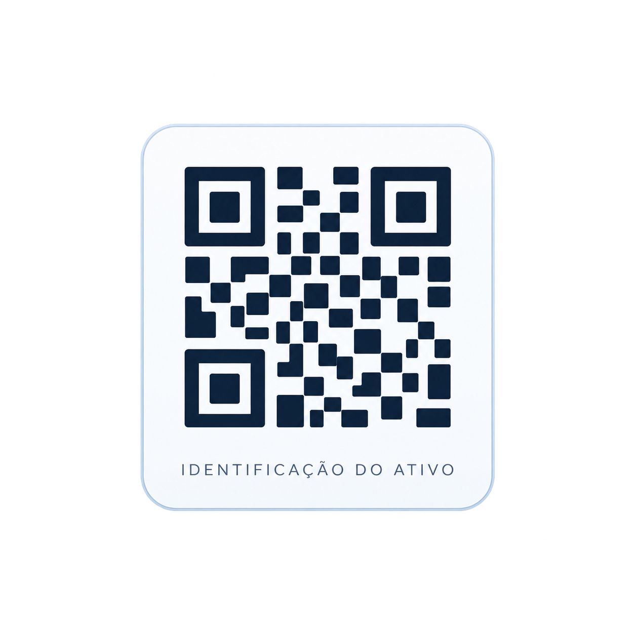 Identificação ilustrativa do ativo por QR Code
